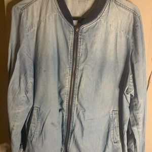 Jean bomber jacket